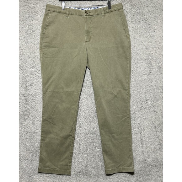 Tommy Bahama Pants Mens 38x32 Green Boracay Chino Stretch Casual Beach Port NEW